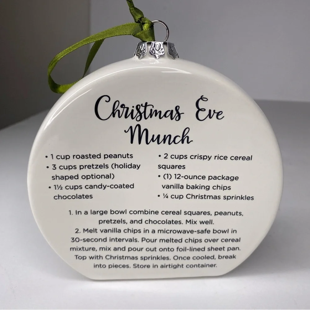 Temptations Ceramic Christmas Eve Munch Ornament Cardinal Bird Hand Painted
